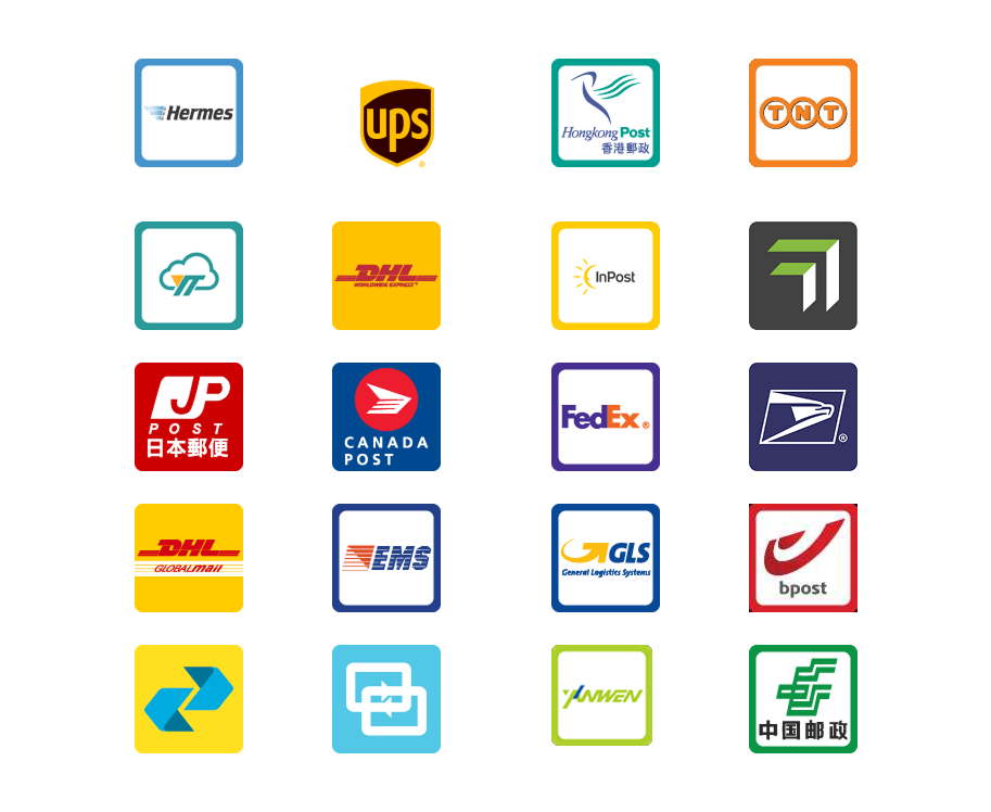 Carrier coverage map with over 1500 supported shipping carriers